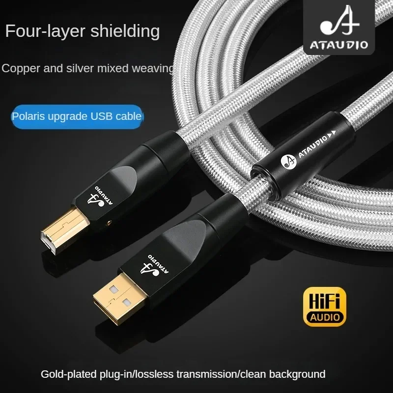 

Hifi USB Audio Cable High Quality Copper And Silver Plated Type A to Type B C-B C-C Data Digital Cable for Mobile Phone DAC