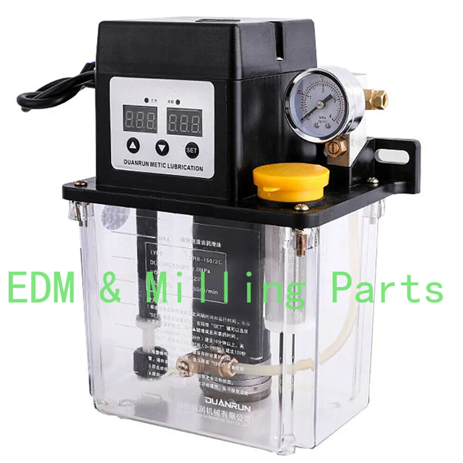 1X 1.8L Electric Automatic Lubrication Pump CNC Digital Auto Oil Pump 220V Pressure