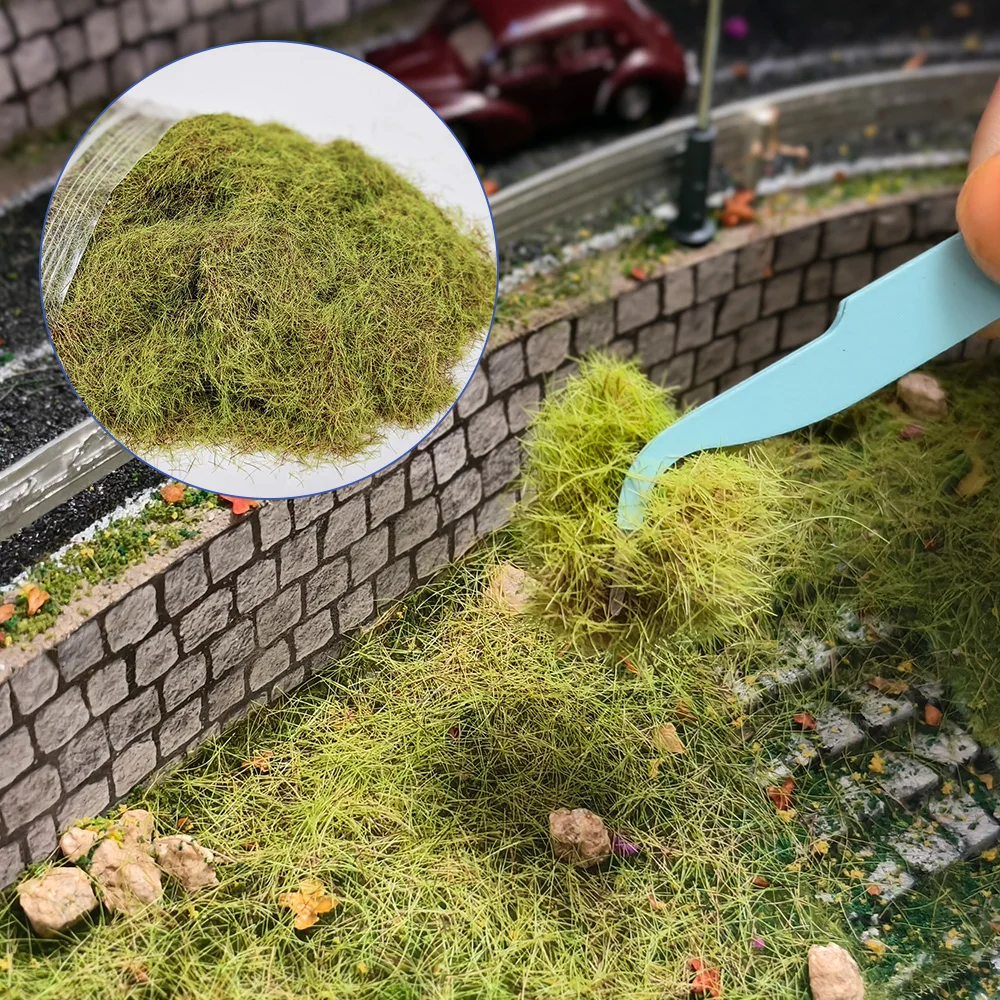 หญ้าจิ๋ว MM Height สำหรับงานโมเดลสถาปัตยกรรม ฉากจำลอง DIY บ้านตุ๊กตา งานประดิษฐ์ HO N