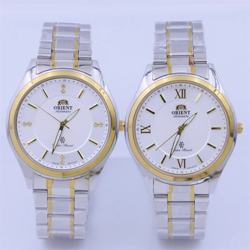 Stainless Steel Rael Men's Watch Middle-Aged and Elderly People's Dial Waterproof Quartz Watch Fashion Watch2035Movement