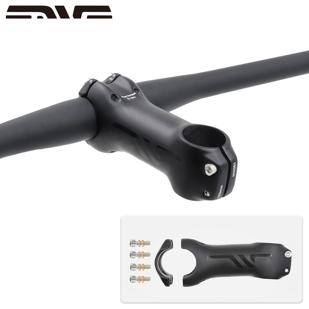 

Carbon fiber bicycle stem for mountain/road/gravel bikes, ultralight, black/matte, 31.6mm, 6°, 80mm-110mm, bicycle accessor