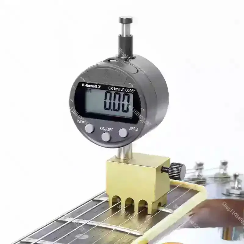 Digital Display String Pitch Ruler Guitar Height Measurement Tool Bakelite Dial Gauge for Piano Maintenance