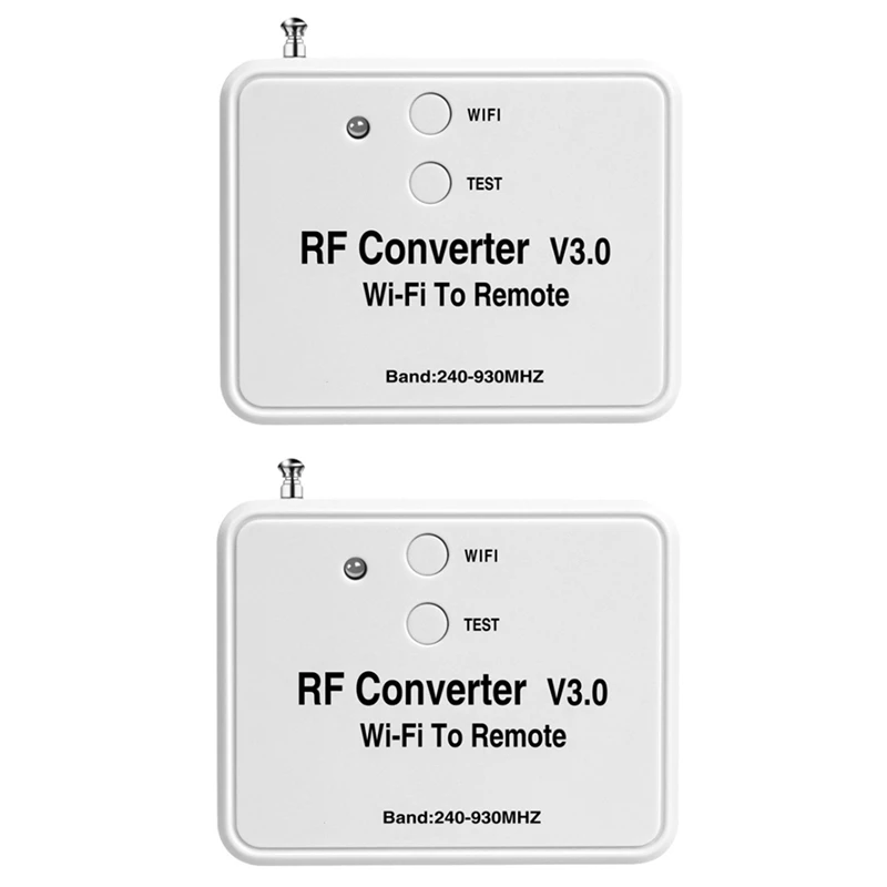 

2X Wifi Remote Control Converter Rf Radio Frequency Wifi Remote Control 240-930Mhz For Smart Home Garage Door