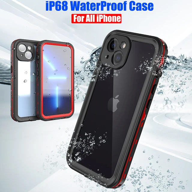 IP68 Wodoodporny dla IPhone 16 15 14 13 12 11 Pro Max XS XR 7 8 Etui RedPepper Clear Cover Nurkowanie Podwodne Pływanie Sporty na świeżym powietrzu