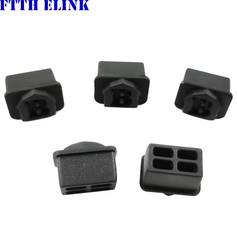 SFP dust cap for SFP transceiver switch port dust cover black silicone ftth protective plug free shipping ELINK 100pcs