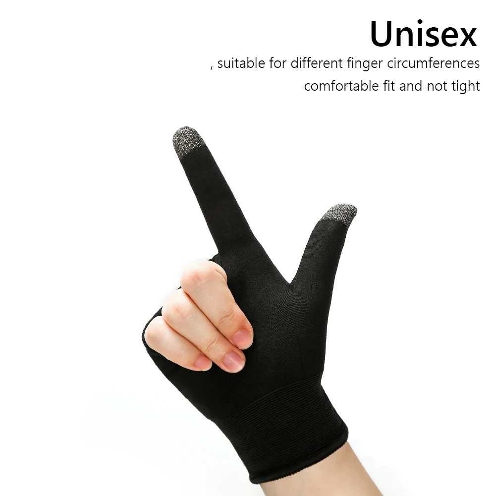 1 Pair Gaming Finger Sleeve Sweatproof Touch Screen Shoot Aim Finger Cot Breathable Fingertip Cover Thumb Gloves for Mobile Game view 6