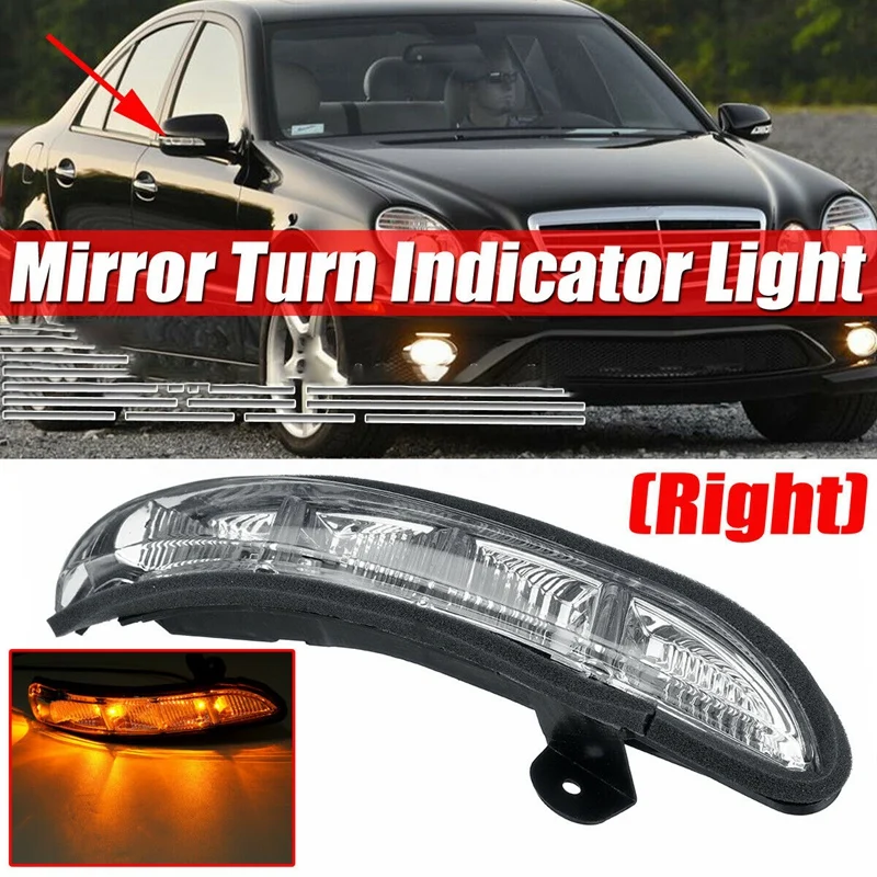 ●Car Right Door Mirror Turn Signal Light for W211 W221 W219 2007-2011 E320 E350 E550 E63 2198200621
