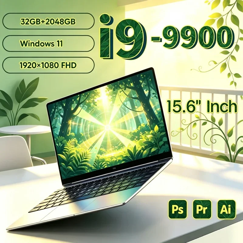 Steady 15.6 Laptop Intel Core I9 9900 Gaming PC Glossed Ultra Slight Imperial Corporate Lesson Hardware 1920*1080 HD