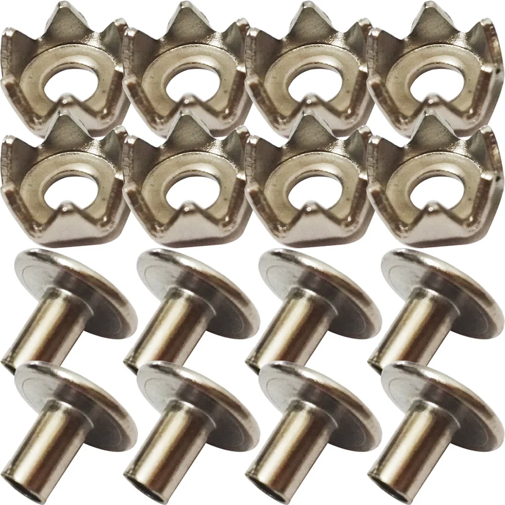 100 قطعة أحذية من الفولاذ المقاوم للصدأ المسامير عدم الانزلاق المضادة للانزلاق الأشرطة للأنشطة الشتوية في الهواء الطلق الأحذية المسامير