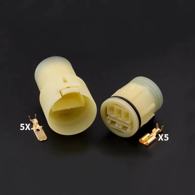 

1-20 Sets 5 Pin harness connector car connector plastic shell automotive plug with terminal DJ7051FA-6.3-21