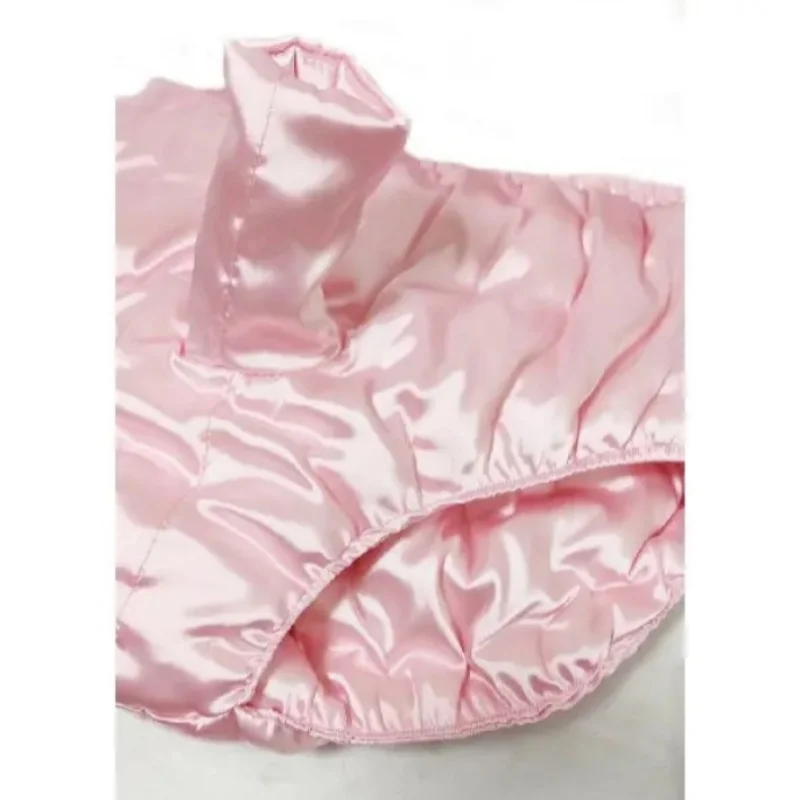 Handmke مثير الكبار رجل لامع لينة حريري اللمس ملخصات شغل القطن سراويل دافئة حجم كبير منتفخ سراويل خاصة ملابس تنكرية للحفلات