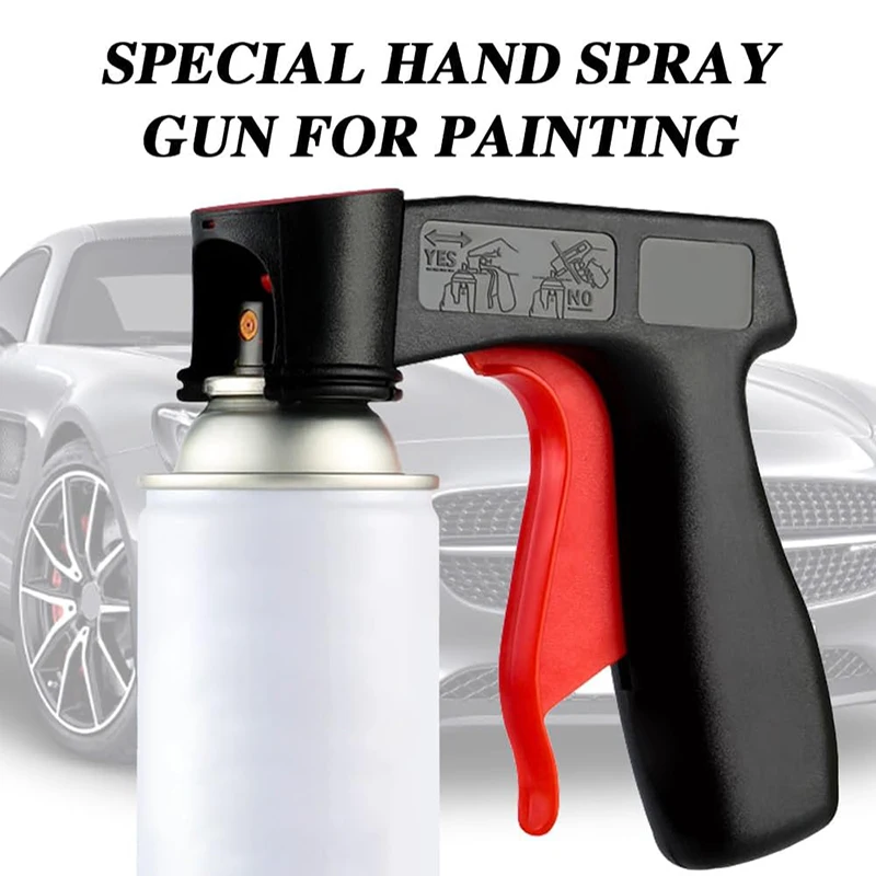 Adaptador de pistola pulverizadora de pintura para pulir, mango de gatillo de aerosol instantáneo con bloqueo de agarre completo, herramienta de