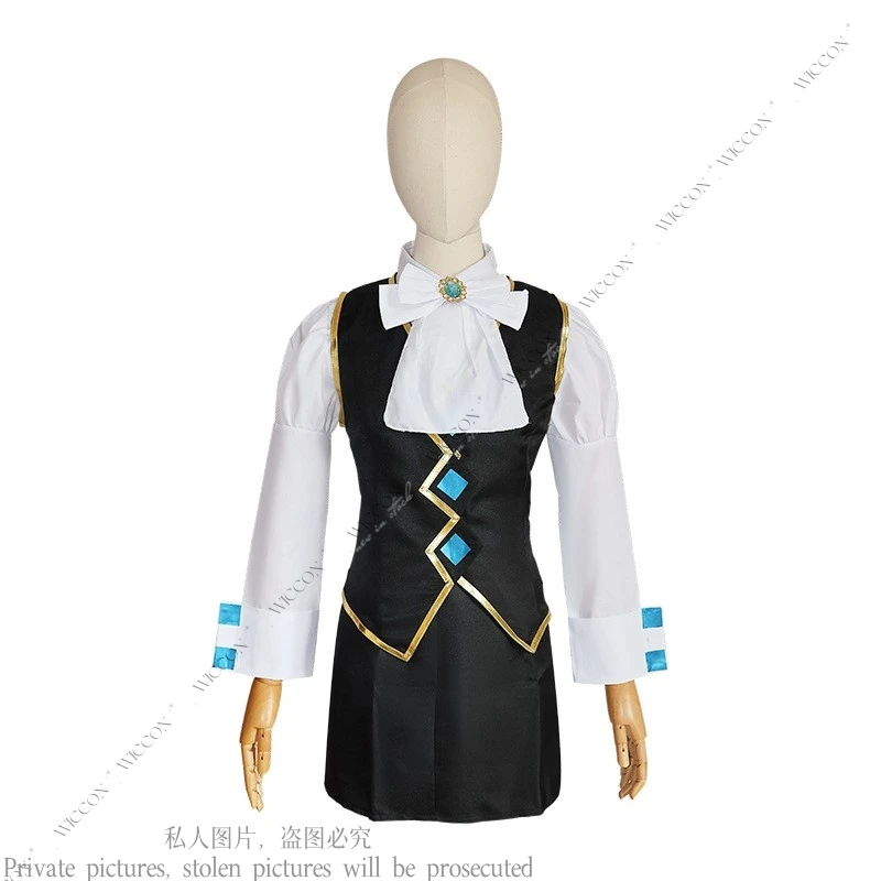 Anime Karuma Mei Phoenix Cos Wright Game Cosplay Costume Blue Short Wig Earrings Free Gift Franziska von Karma Procurator Woman