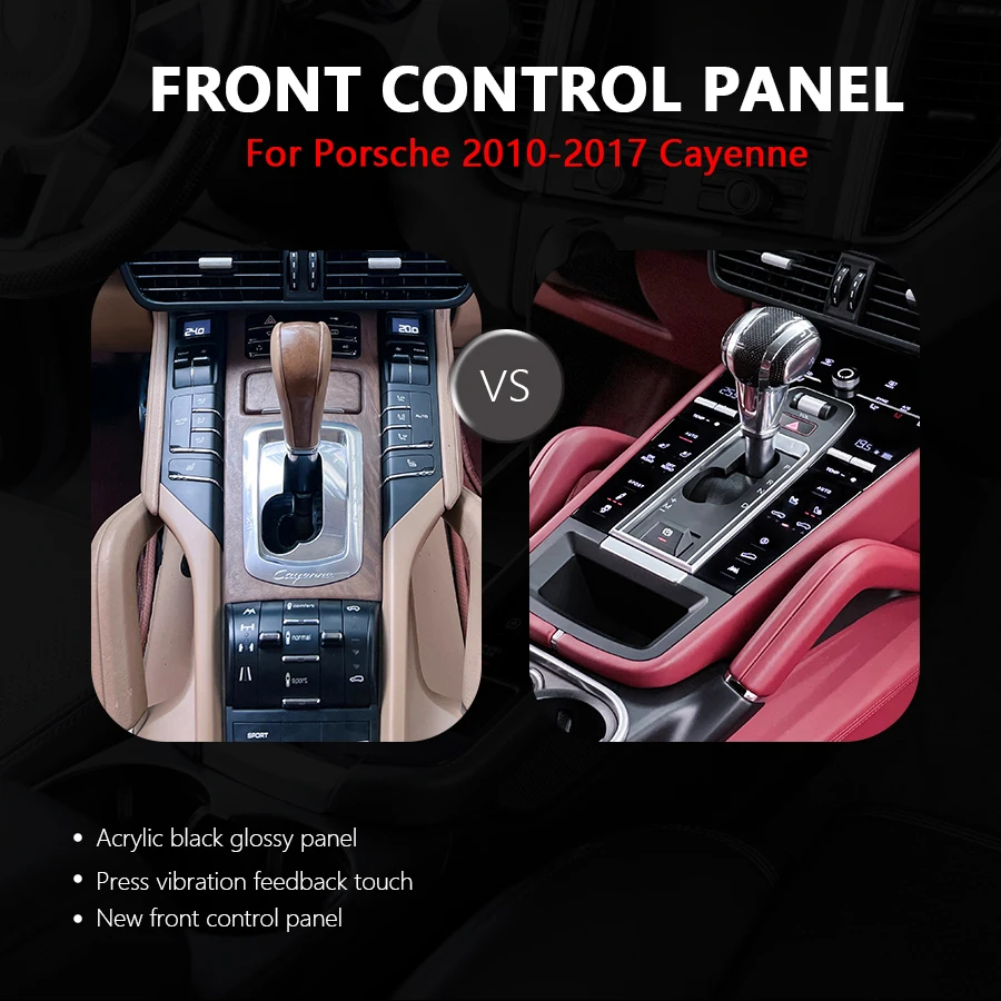 

Car Interior Upgrade Accessory LCD Touch Saddle Panel For Porsche Cayenne 2010-2017 Central Console Panel Front Control Panel