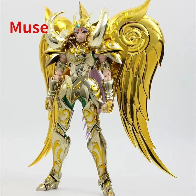 In Stock Metal Club/MC Saint Seiya Myth Cloth EX Aries Mu SOG/Soul of God with Totem/Object Gold Knights of Zodiac Action Figure