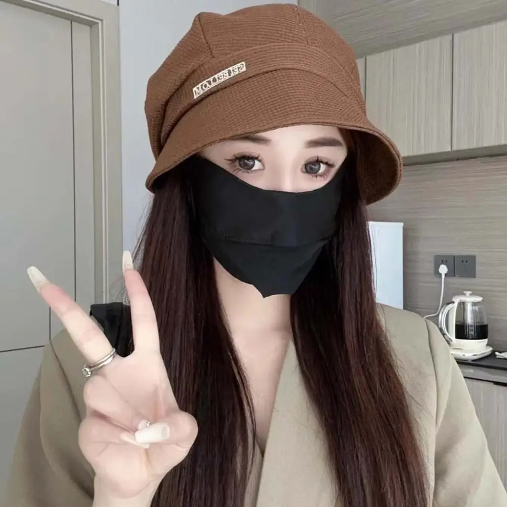 Casual Casual Wide Brim Sun Hat Breathable Sunshade Sun Protection Cap UV Protection Wind Proof Duckbill Hat Fishing