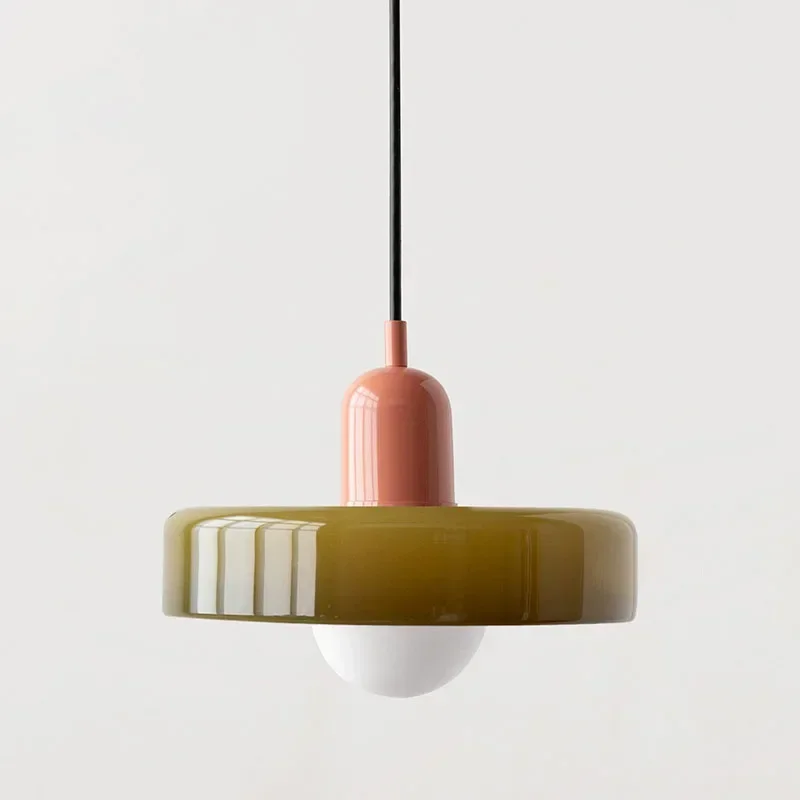 minimalista macaron led pendant lamp restaurante japones quarto vidro de cabeceira decoracao de casa luminarias designer nordico 01