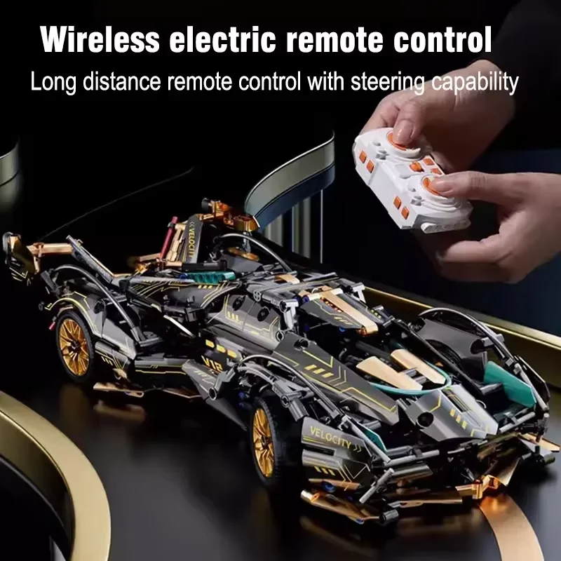 1148 pçs 1:14 rc carro moc construção design legal conjunto de blocos de construção de corrida power moc tijolos criativo brinquedo diy crianças presentes aniversário