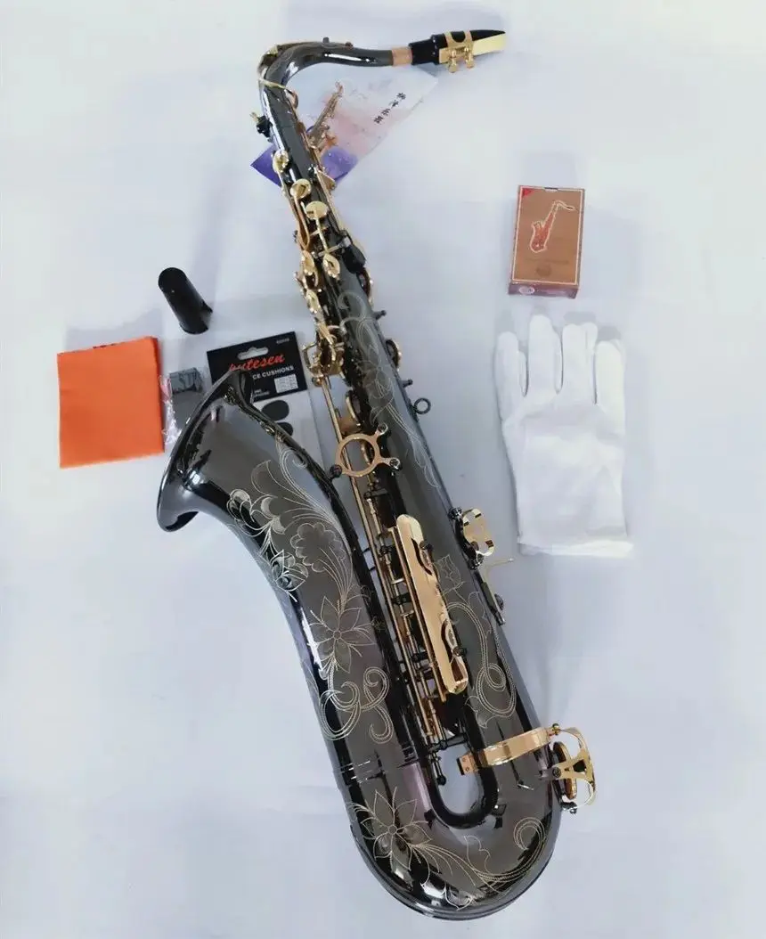 Tenor Saxophone Best Brand B flat musical instruments played super Sax Gift with Accessories