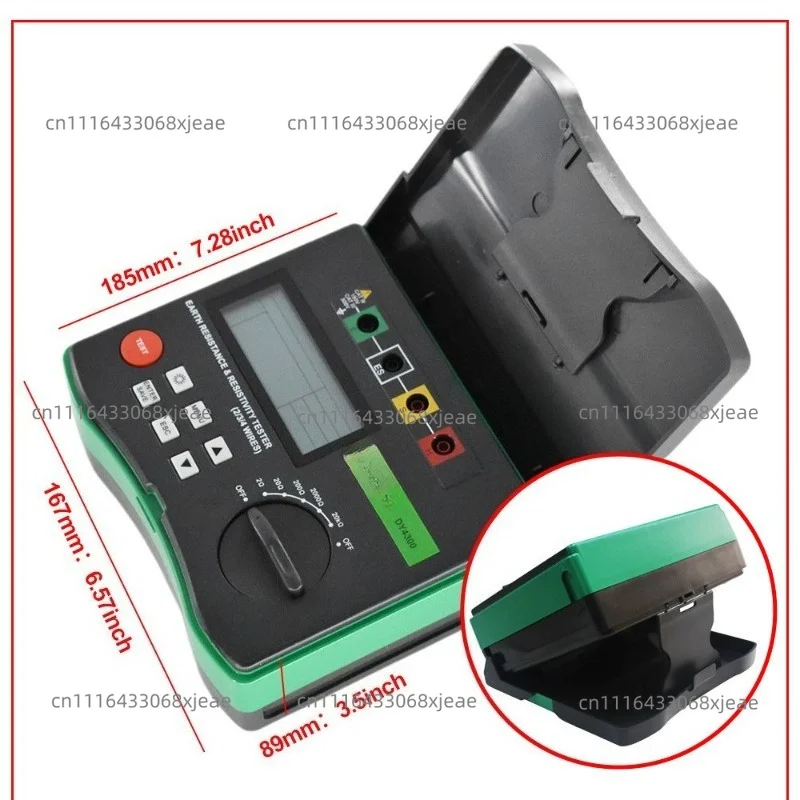 DY4300 Digital Ground Resistance Tester | 0~20.99kΩ Soil Resistivity Meter for Electrical Earth Testing