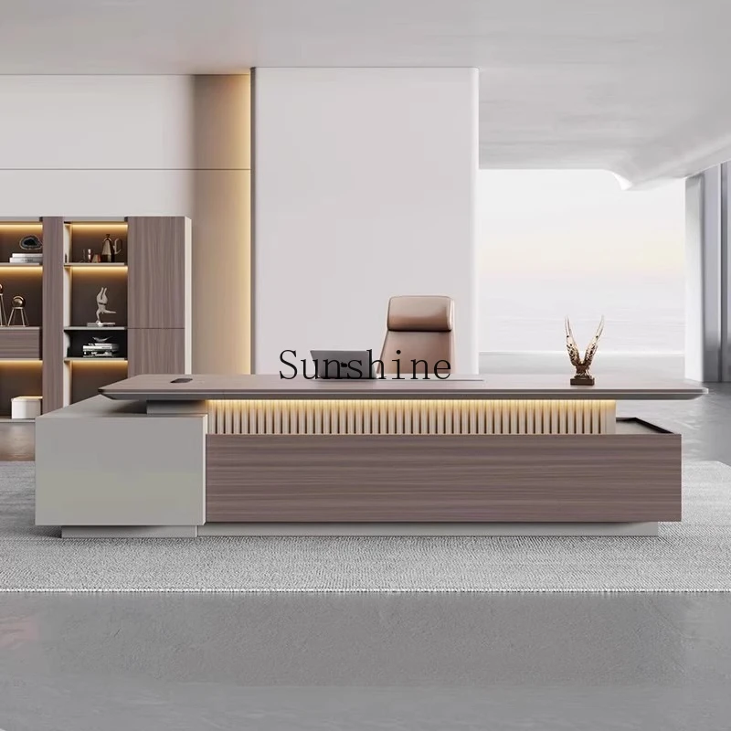

One-stop furniture desk, modern and simple office desks and chairs, president