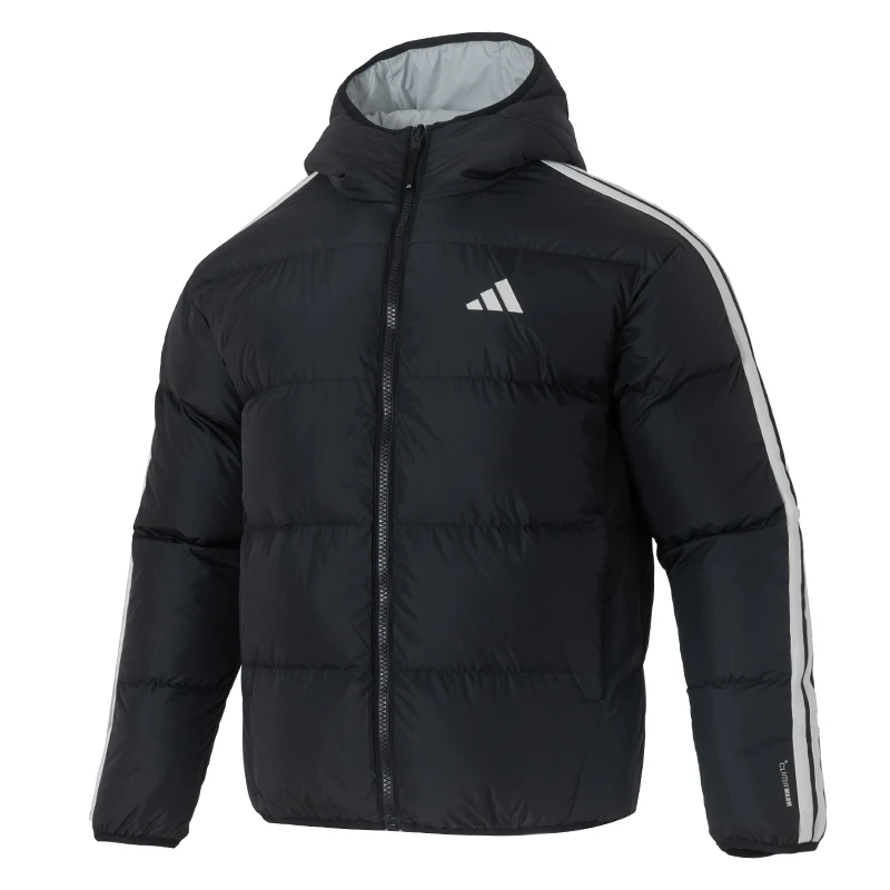 

Adidas down Jacket for Men and Women, Sports Casual Wear, Warm, Windproof, Loose, Hooded, Reversible Jacket Kc2490