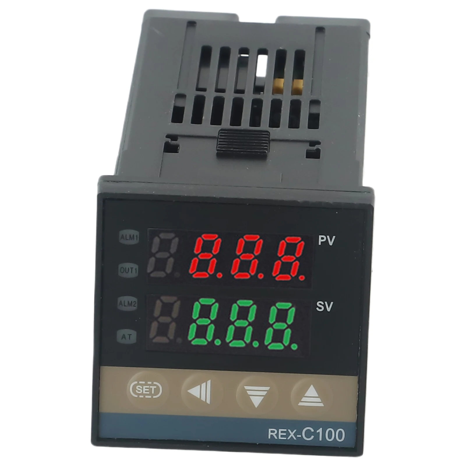 

Intelligent PID Temperature Controller Set REX C100 AN SSR 40DA K Thermocouple Probe Proportional Bands Integral Time