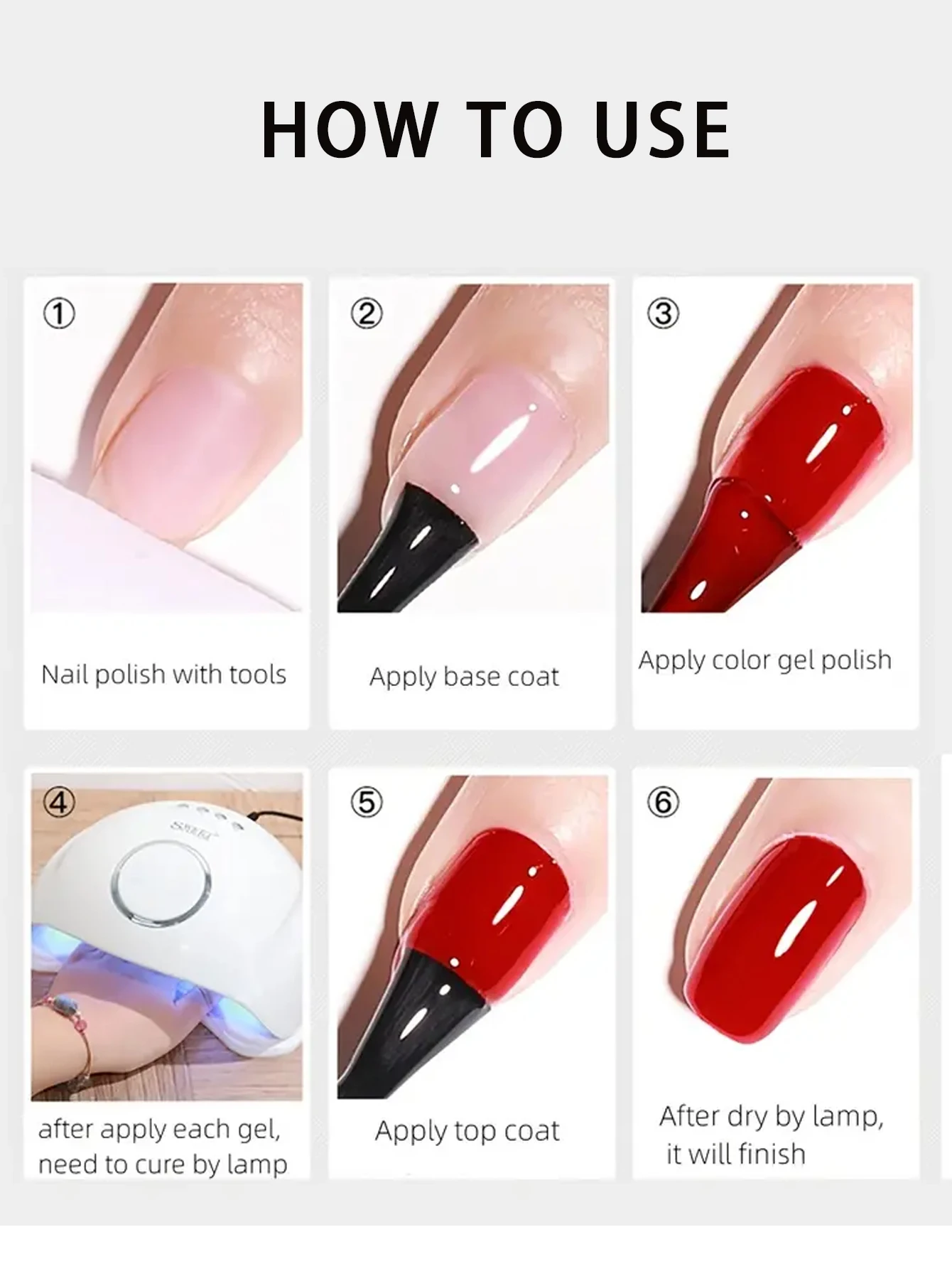 1 PZ 15ML Smalto per unghie gel bianco Smalto gel per manicure francese Semi permanente Soak Off Gel UV Vernice Base Top Coat