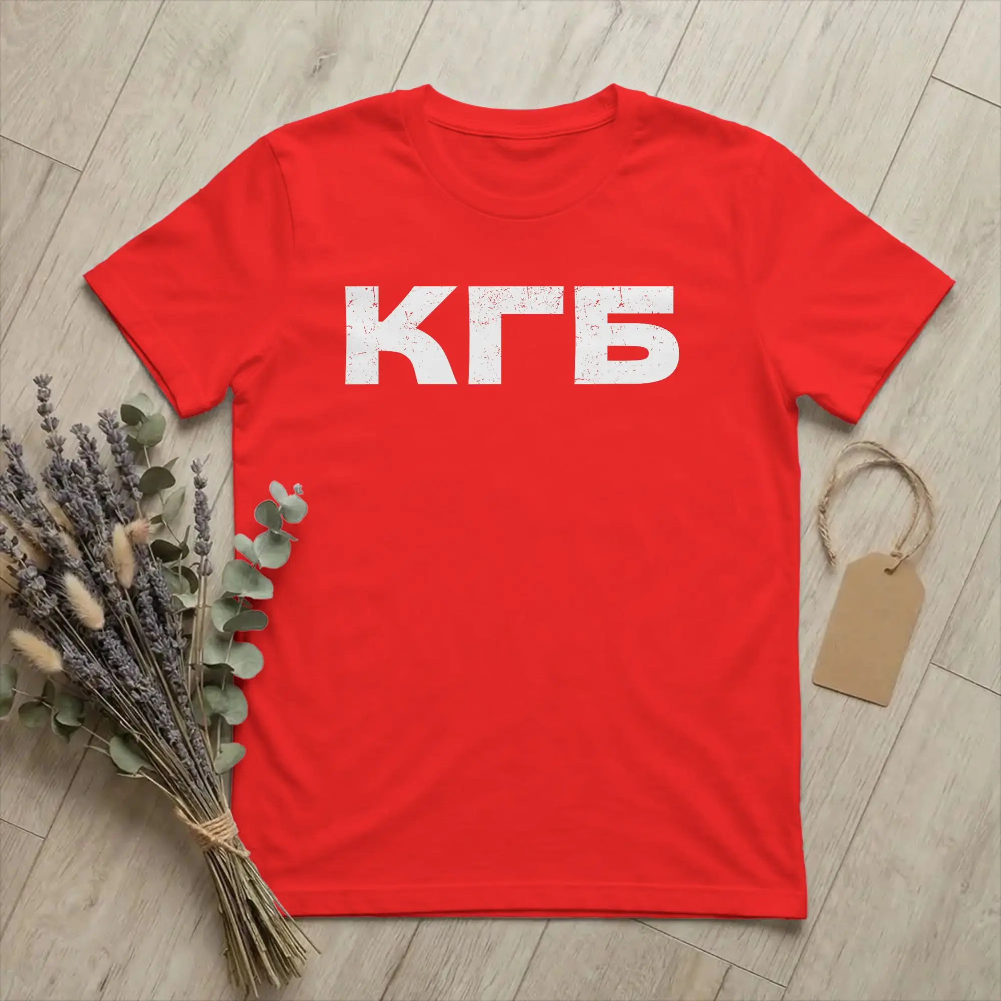 Men's T-Shirts KGB CCCP Soviet Union USSR Vintage Cotton Tees Short Sleeve Communism T Shirt Round Neck Tops Graphic Printed