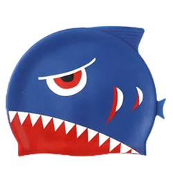 수영 piscine gorra pool beach accessories 수영모자 swimming Kid's Swim Cap 3D Cartoon Design Swimming Hat Flexible Silicone Waterproof