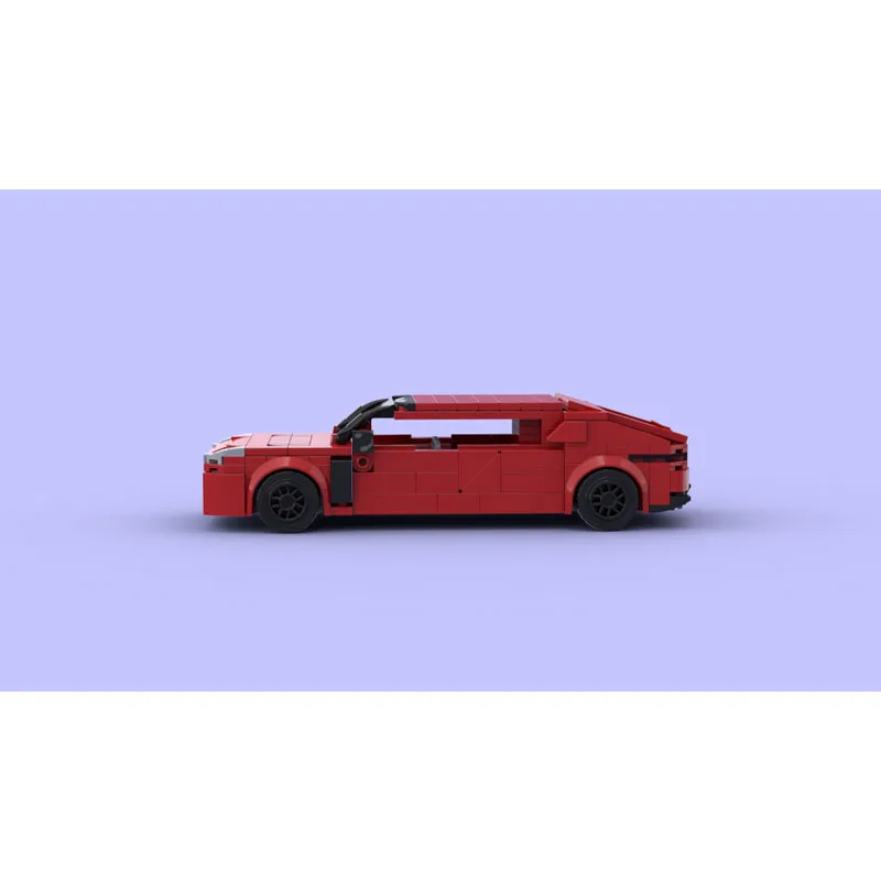

MOC-84772 Новая модель культового красного спортивного суперкара для сборки, 301 деталь, MOC, игрушка для мальчиков, подарок на день рождения или Рождество
