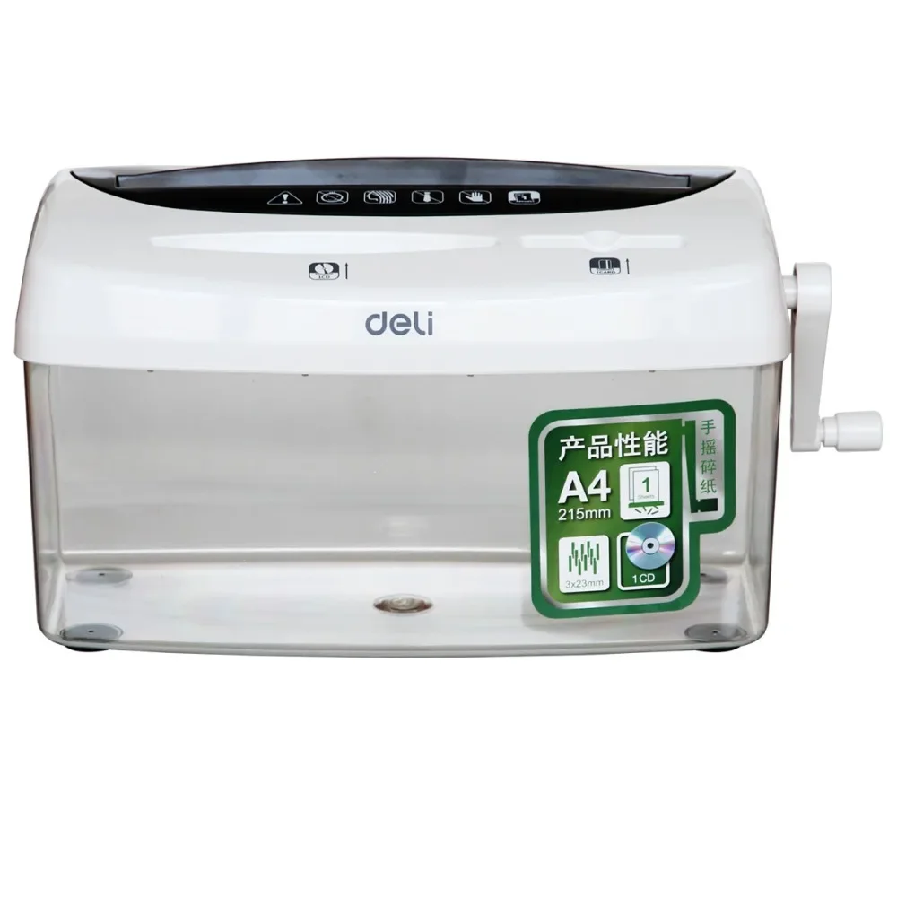 

Mini 4L Desktop Manual A4 Shredder Compatible Cutting For Paper & Credit Card & CD 1 Sheet/Shred Paper Shredder Home Office