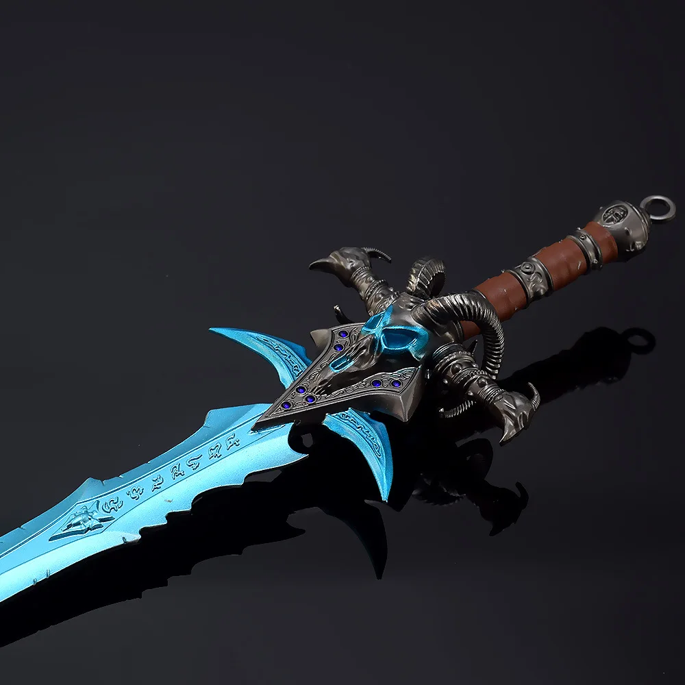 Frostmourne World of Warcraftゲーム周辺機器キーホルダー、武器モデルのおもちゃ、剣の装飾、クラフトギフトコレクション、30cm