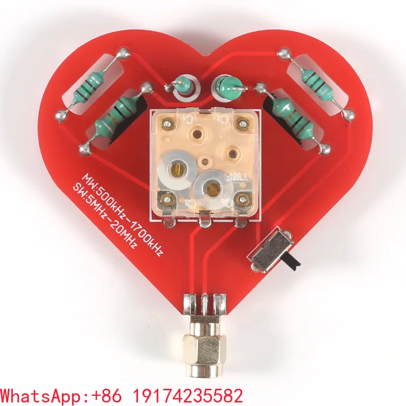 Shortwave Antenna for Robotics Kits 500KHz-1700KHz Microwave 5MHz-20MHz Medium Shortwave Non-Directional Three-axis Magnetic