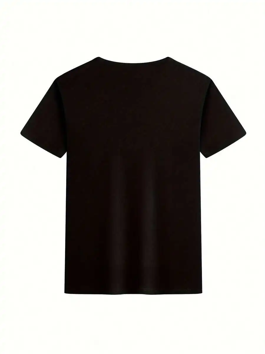 Kids' Back - To - School Graphic Tee - 'I'M READY TO CRUSH KINDERGARTEN' Printed Black Crew Neck Short Sleeve T - Shirt For Kind