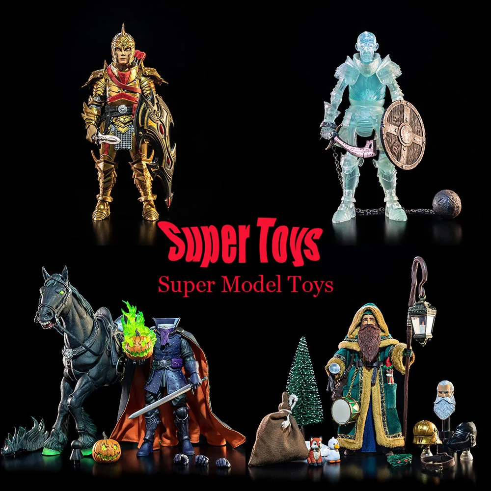 

1/12 Scale Male Soldier Four Knights Mythical Legion Santa Claus Headless Cavalry Full Set 6-inch Action Figure Model Gifts