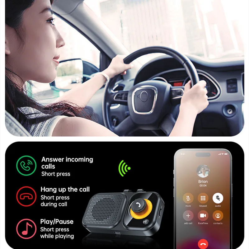 

Автомобильный Bluetooth-динамик HIFI Stereo 5.4 с функцией громкой связи, MP3-плеером и поддержкой Siri, длительное время работы в режиме ожидания