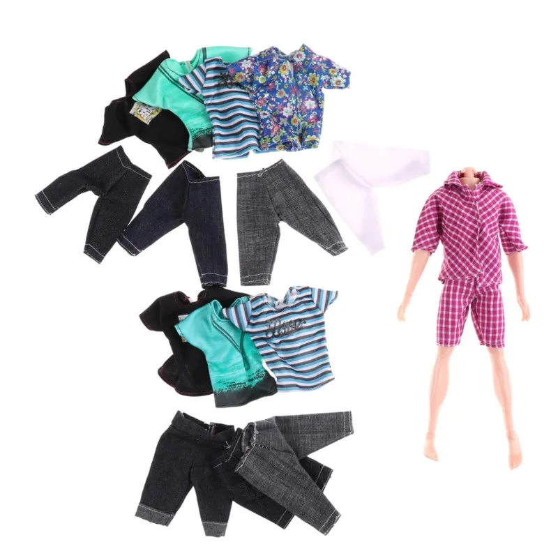 

Kawaii Fashion Kids Toys 3 Sets Ken Doll Clothes Outfit Formal Wear For Barbie Lover Party DIY Children Boys Gifts Game