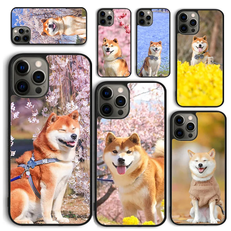 Animal Akita Dog Phone Case for iPhone 16 15 14 12 13 mini PLUS X XS XR 11 PRO MAX Back Cover Fundas Shell