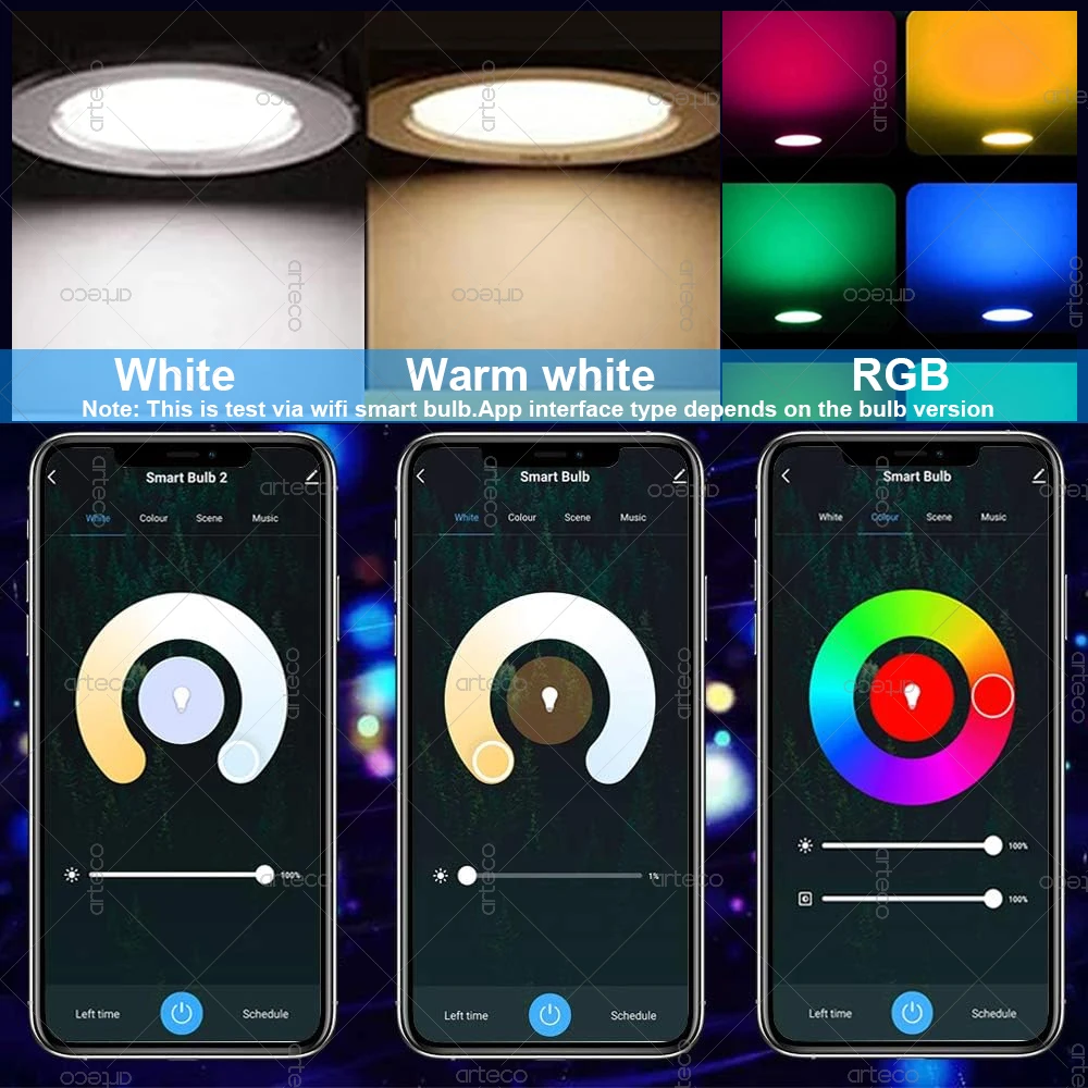 Tuya GU10 LED Bulbs WiFi Zigbee Bluetooth, RGB C+W White Dimmable Lamps, Smart Control Led Light Bulb, Voice Alexa/Google Home