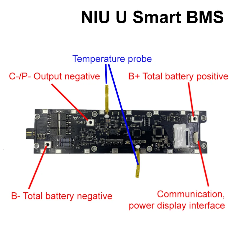 Imagem -04 - Placa Original da Proteção da Bateria do Lítio para a Bicicleta Elétrica Equilíbrio Bluetooth Niu Smart Bms Lifepo4 Nqi N1s