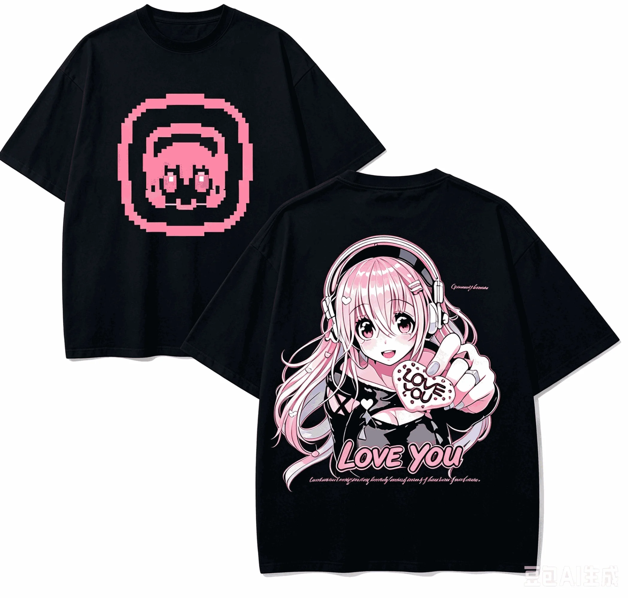 Super Sonico Anime Lover T-shirt Harajuku Cotton New Model High Street  Oversized Unisex Retro Fashion Couples hot product soft