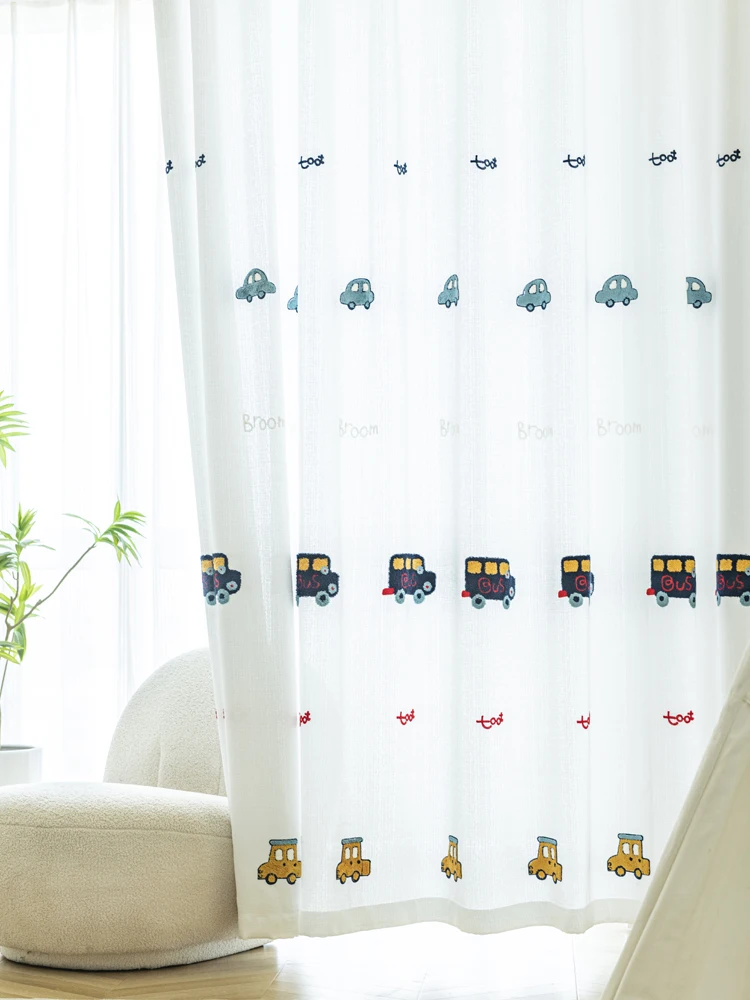 1 unidad de cortinas bonitas de dibujos animados para puerta de coche, pantallas de ventana para dormitorio de niños, cortinas para habitación de niños