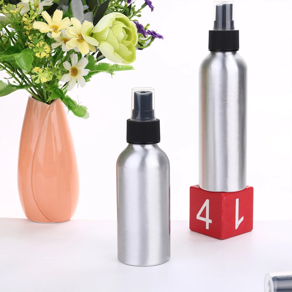 

3pcs 120Ml 150Ml 250Ml Aluminum Portable Disinfectant Spray Bottle Perfume Makeup Remover Travel Refillable Durable Liquid