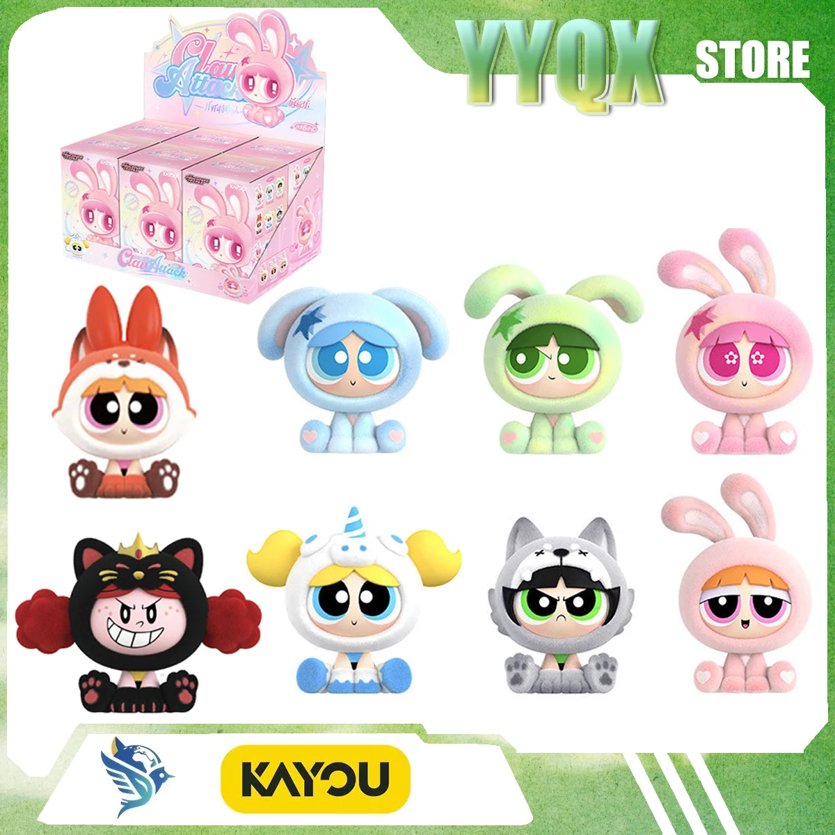 

KAYOU 2026 New The Powerpuff Girls Collect Peripheral Animations Cartoons Comicssurprise Gifts Cute Games Ornaments Rare Items