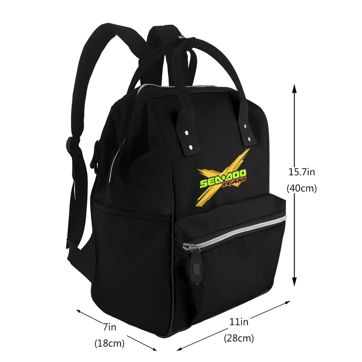 Sea Doo Team Rxt Brt Marine Student Backpack School Bag Hiking Travel Daypack for Men Women Bookbag Shoulder Bags