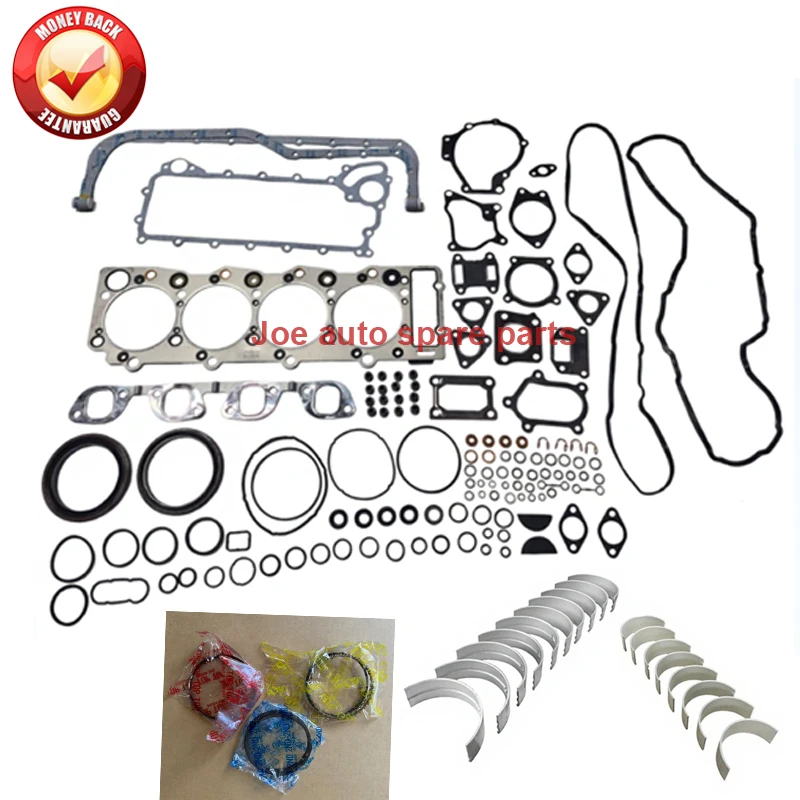 

4HK1 4HK1TCN 4HK1TCC 4HK1TCS двигатель Полный комплект прокладок комплект шатун коленчатого вала подшипник поршневое кольцо для экскаватора ISUZU 5.2L