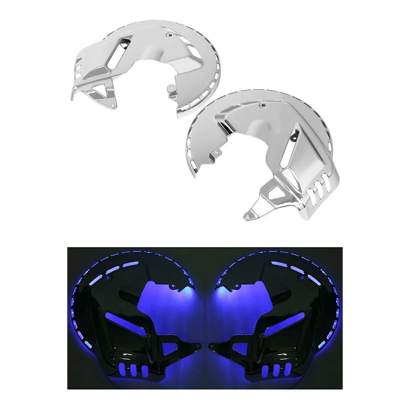 

Motorcycle Brake Rotor Covers LED Ring Of Fire For Honda Goldwing GL1800 2001-2017 F6B 2013-2017