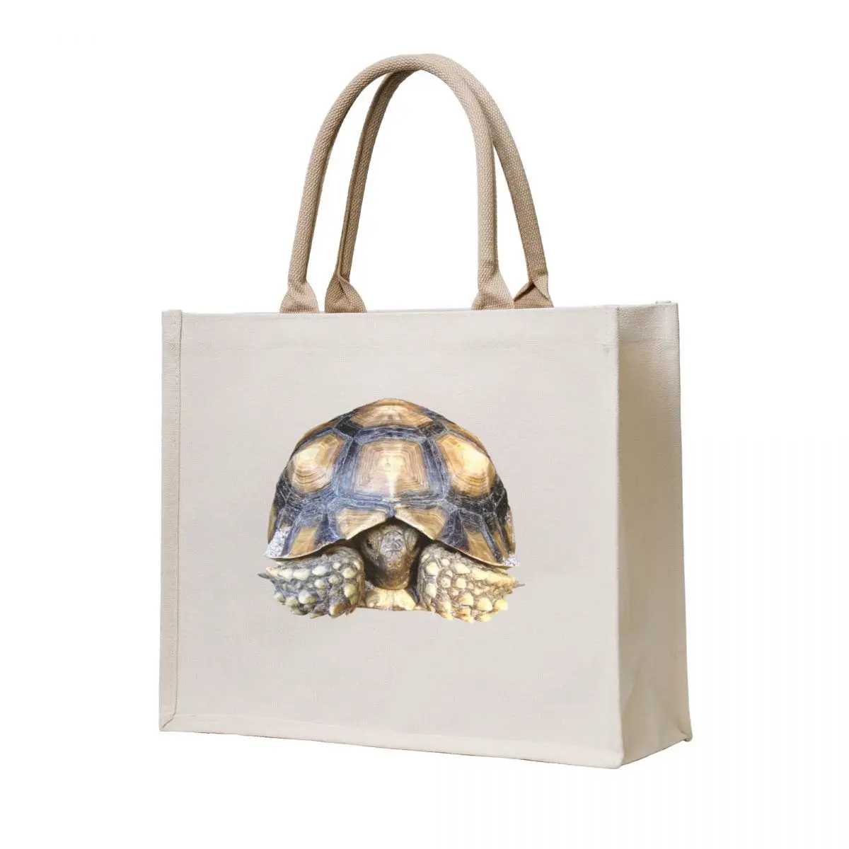 

Sulcata Tortoise Tote Bag Woman shopper bag free delivery bags reusable shopping bags canvas tote