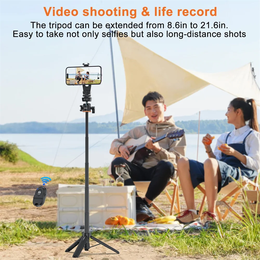 VRig ไม้เซลฟี่ระบบแม่เหล็กใหม่สำหรับสมาร์ทโฟนแอนดรอยด์ของ Magsafe ขาตั้งพร้อมรีโมทไร้สายสำหรับ iPhone 15 14 13